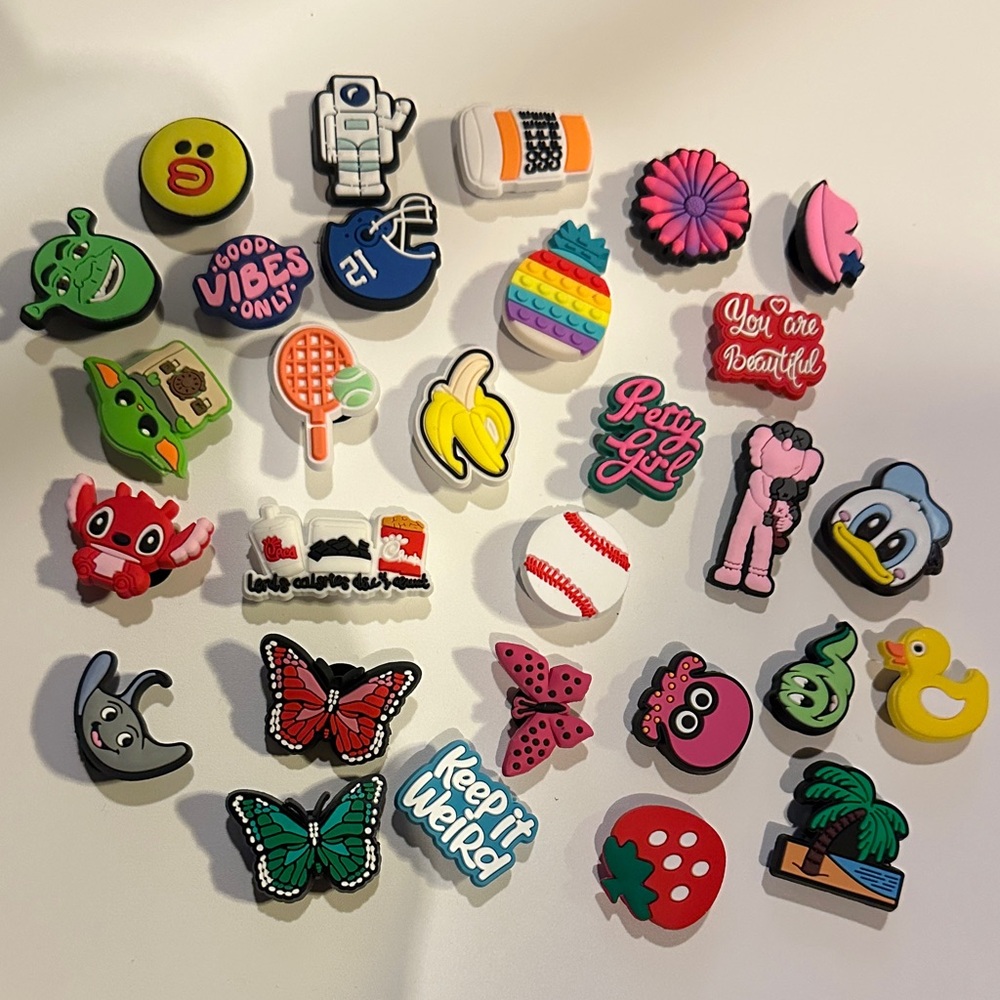 Colorful Shoe Charms Set